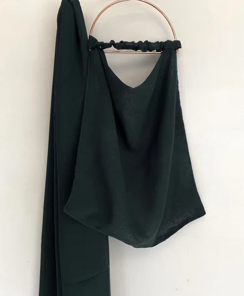 Niqab & Hijab Set - Bottle Green